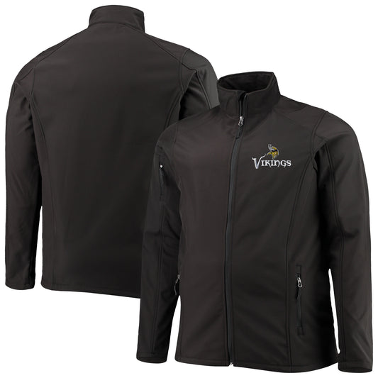 Men's Dunbrooke Charcoal Minnesota Vikings Big & Tall Sonoma Softshell Full-Zip Jacket