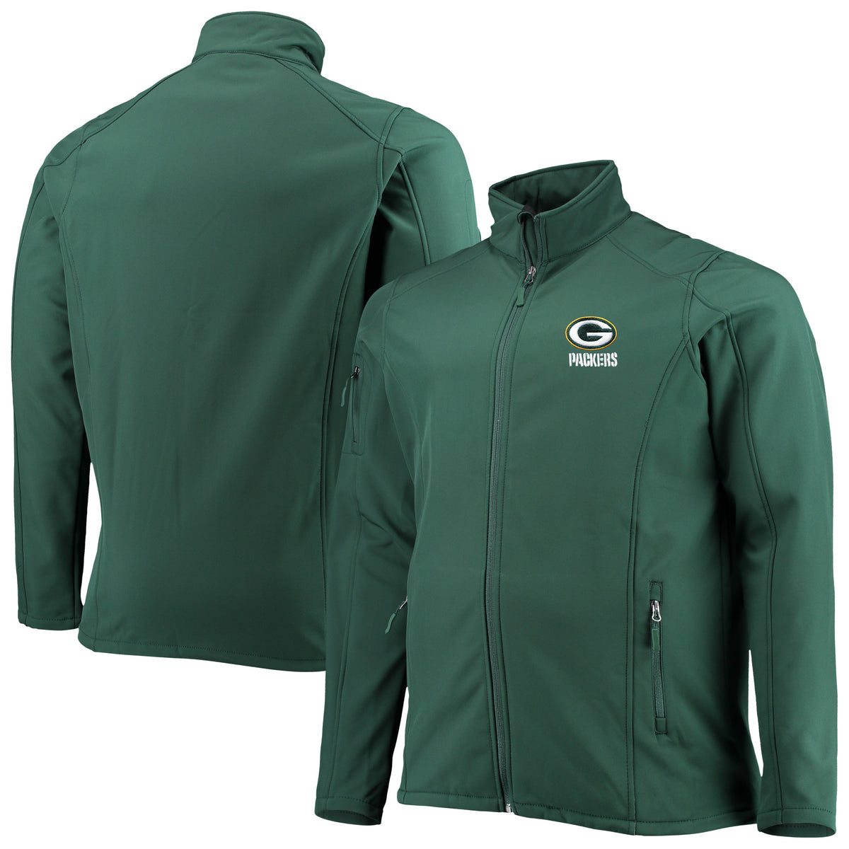 Men's Dunbrooke Green Green Bay Packers Big & Tall Sonoma Softshell Full-Zip Jacket