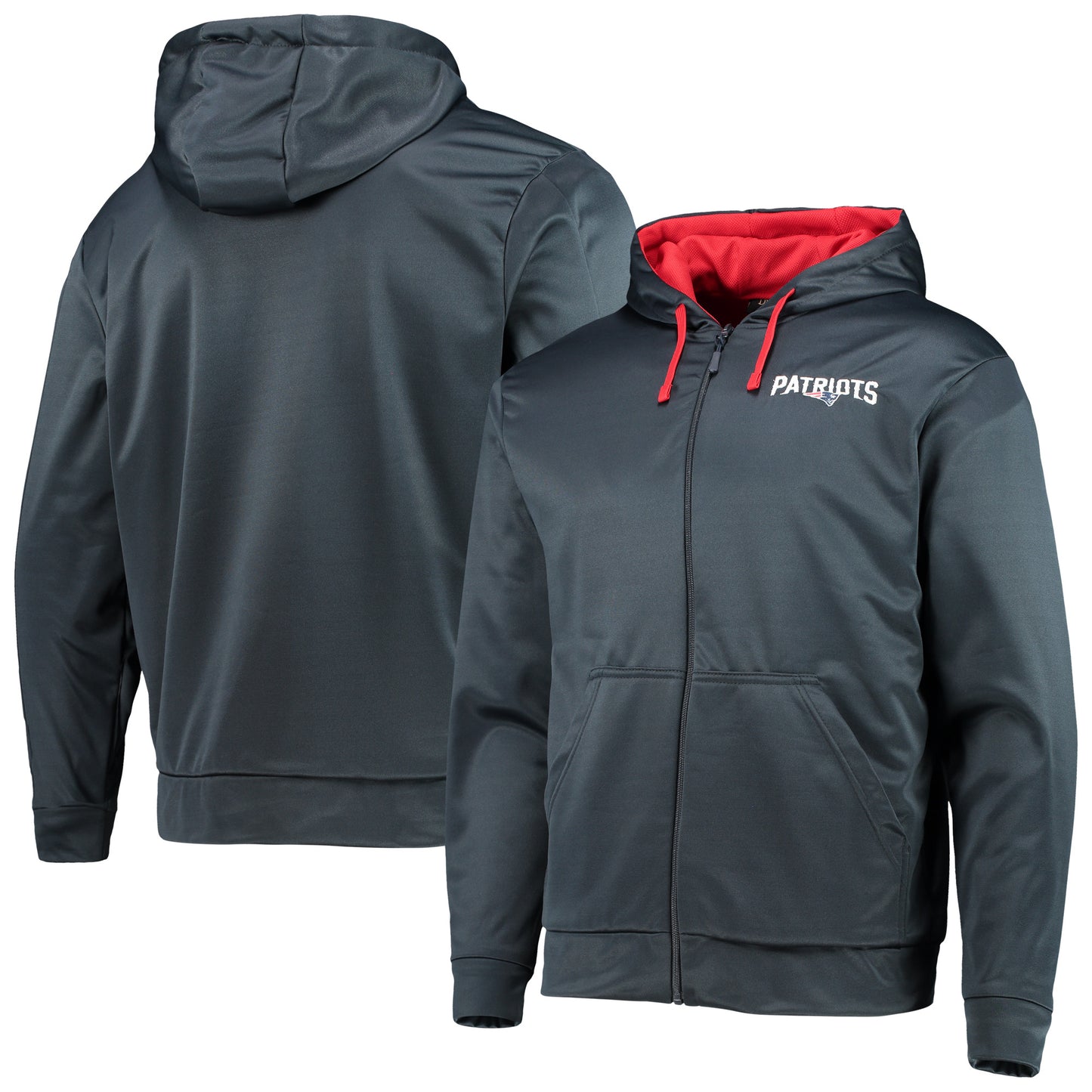 Men's Dunbrooke Navy/Red New England Patriots Apprentice Full-Zip Hoodie