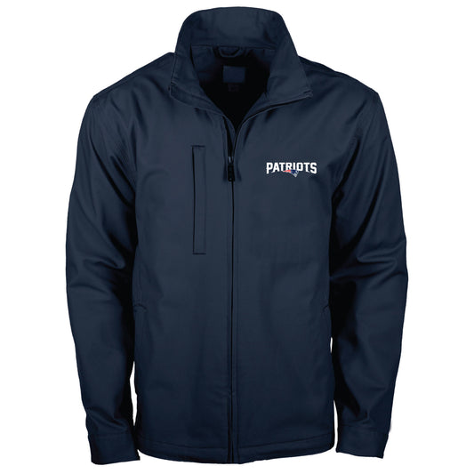 Men's Dunbrooke Navy New England Patriots Journey Workwear Tri-Blend Full-Zip Jacket