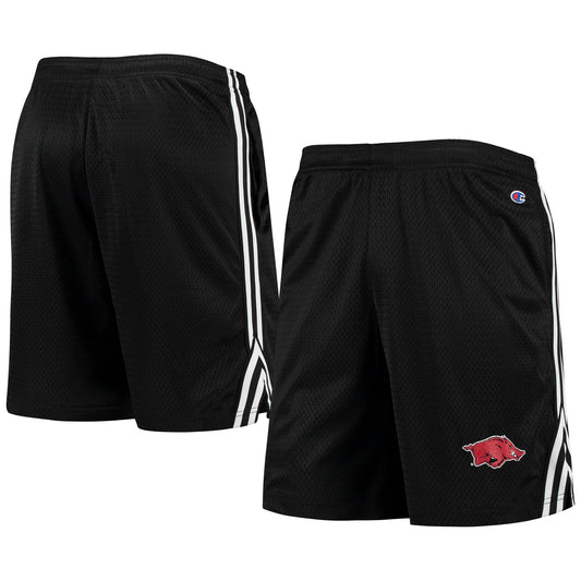 Men's Champion Black Arkansas Razorbacks Team Lacrosse Shorts