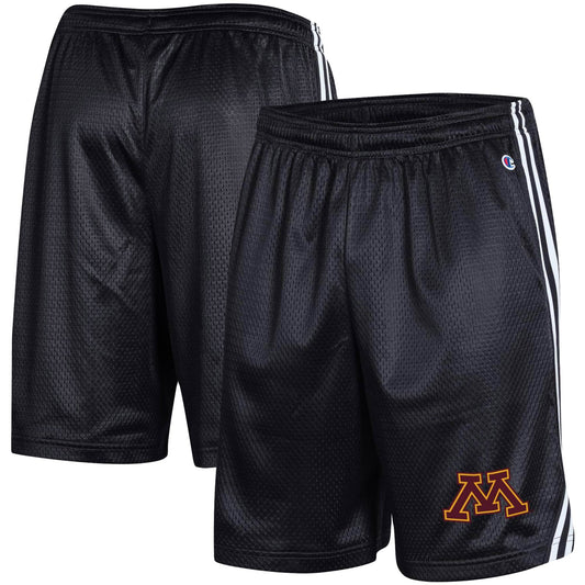 Men's Champion Black Minnesota Golden Gophers Team Lacrosse Shorts