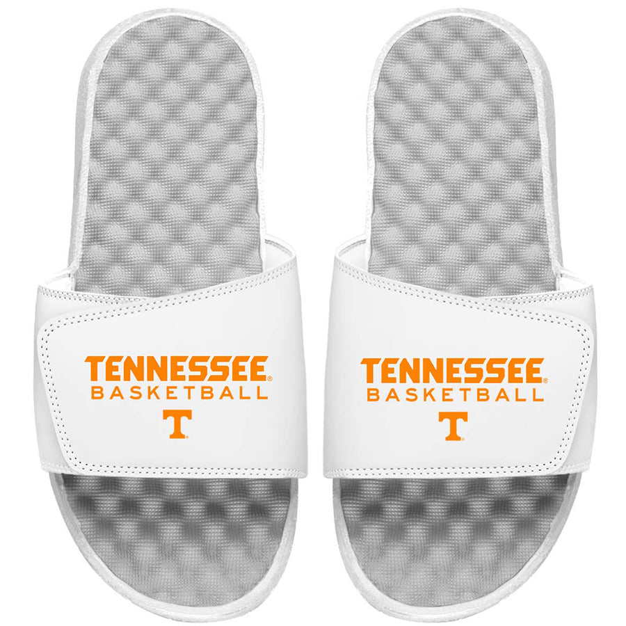 Men's ISlide White Tennessee Volunteers Basketball Wordmark Slide Sandals