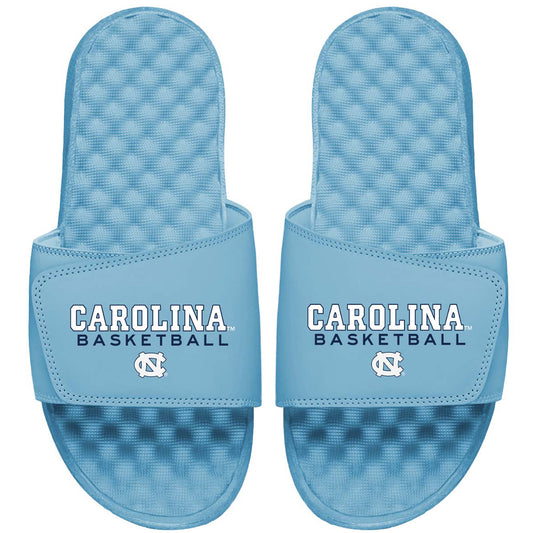 Men's ISlide Carolina Blue North Carolina Tar Heels Basketball Wordmark Slide Sandals