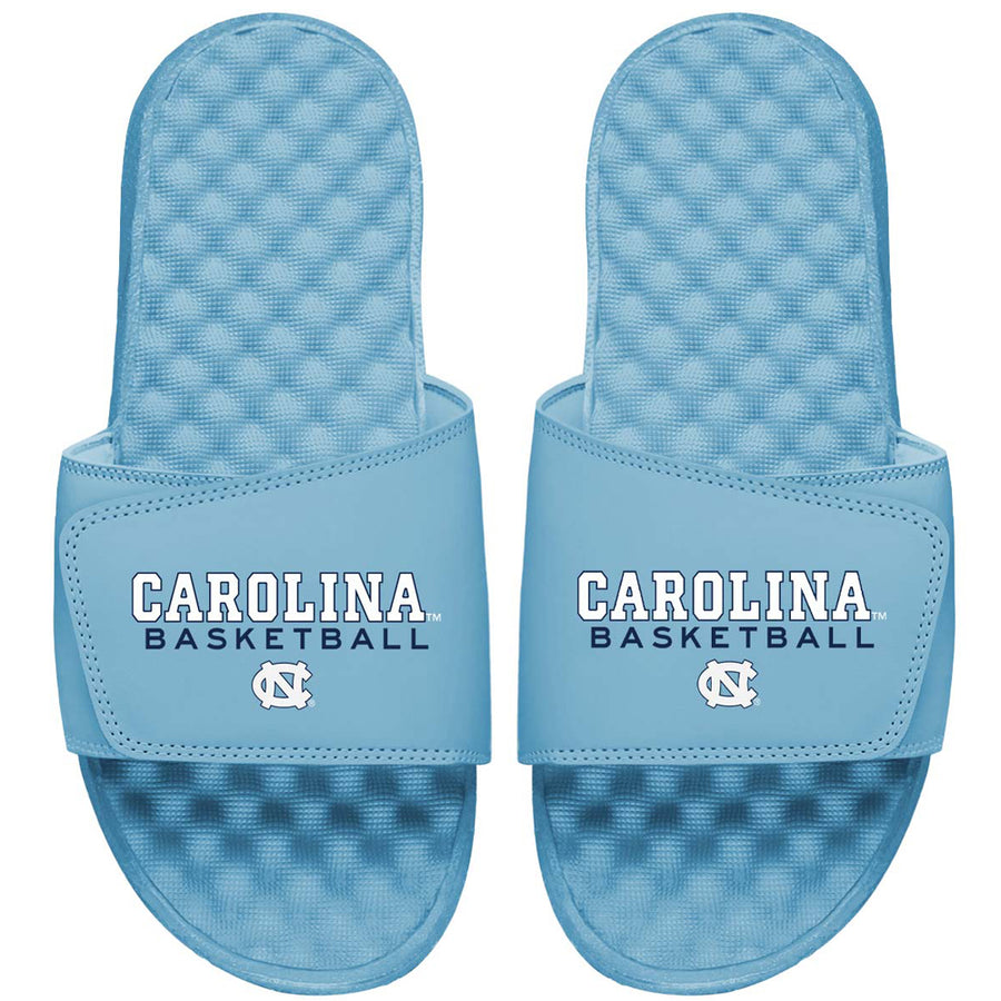 Men's ISlide Carolina Blue North Carolina Tar Heels Basketball Wordmark Slide Sandals