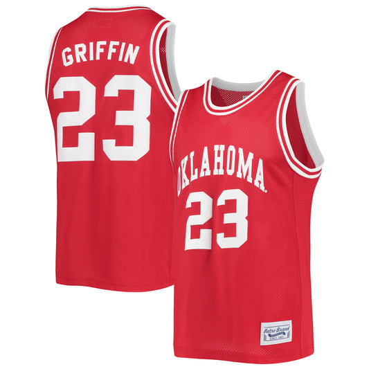 Men's Original Retro Brand Blake Griffin Crimson Oklahoma Sooners Commemorative Classic Basketball Jersey