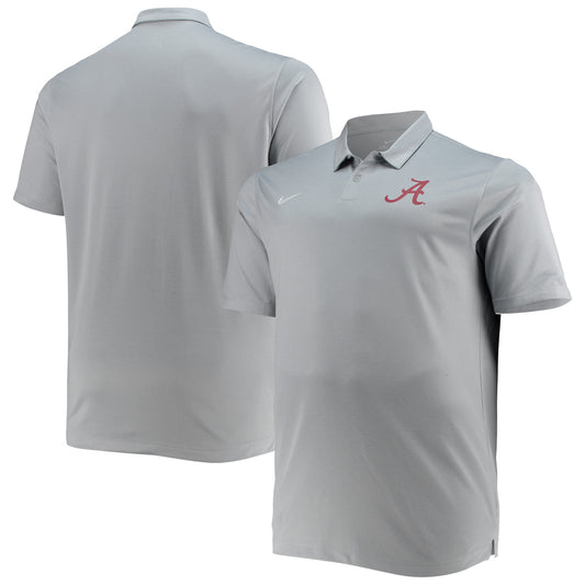 Men's Nike Heathered Gray Alabama Crimson Tide Big & Tall Performance Polo