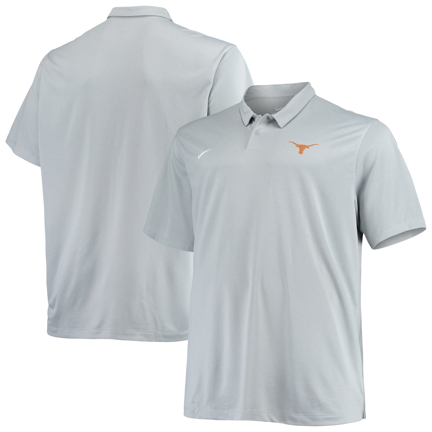 Men's Nike Heathered Gray Texas Longhorns Big & Tall Performance Polo