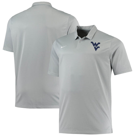 Men's Nike Heathered Gray West Virginia Mountaineers Big & Tall Performance Polo