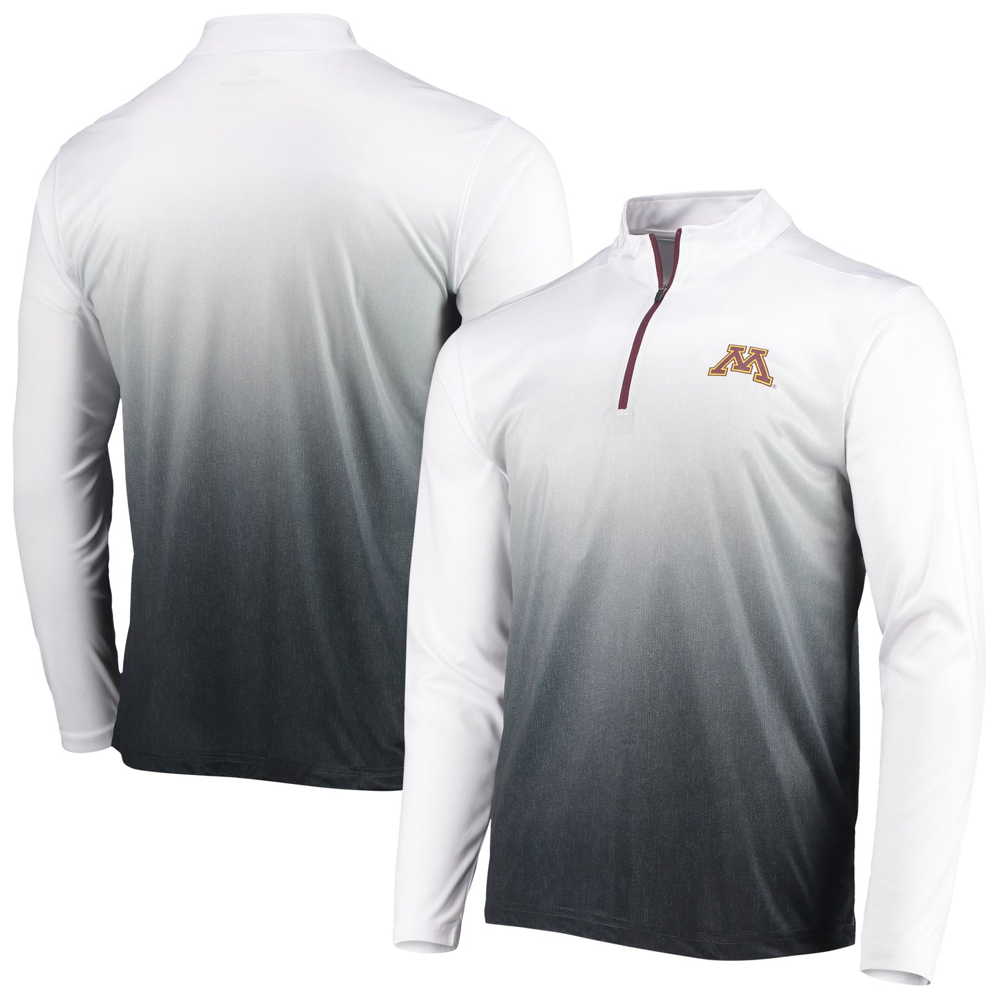 Men's Colosseum Gray Minnesota Golden Gophers Team Magic Quarter-Zip Jacket