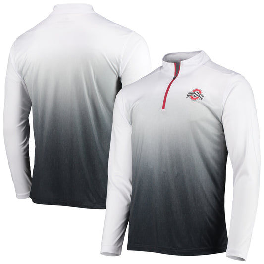 Men's Colosseum Gray Ohio State Buckeyes Team Magic Quarter-Zip Jacket