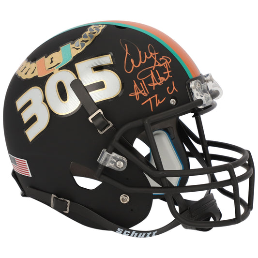 Warren Sapp Miami Hurricanes Autographed Warren Sapp Miami Hurricanes Autographed Fanatics Exclusive Schutt Tradition Replica Helmet with "ALL ABOUT THE U" Inscription