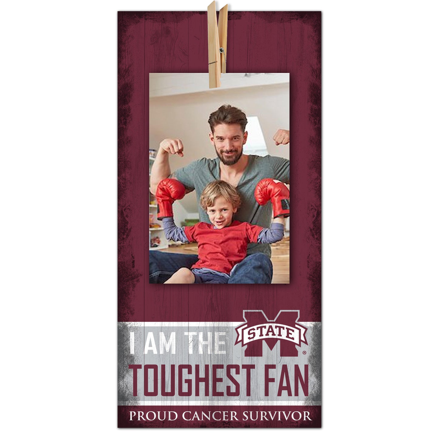 Mississippi State Bulldogs 6'' x 12'' Cancer Survivor Toughest Fan Clip Frame