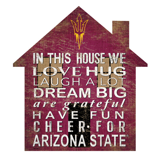 Arizona State Sun Devils 12'' Team House Sign