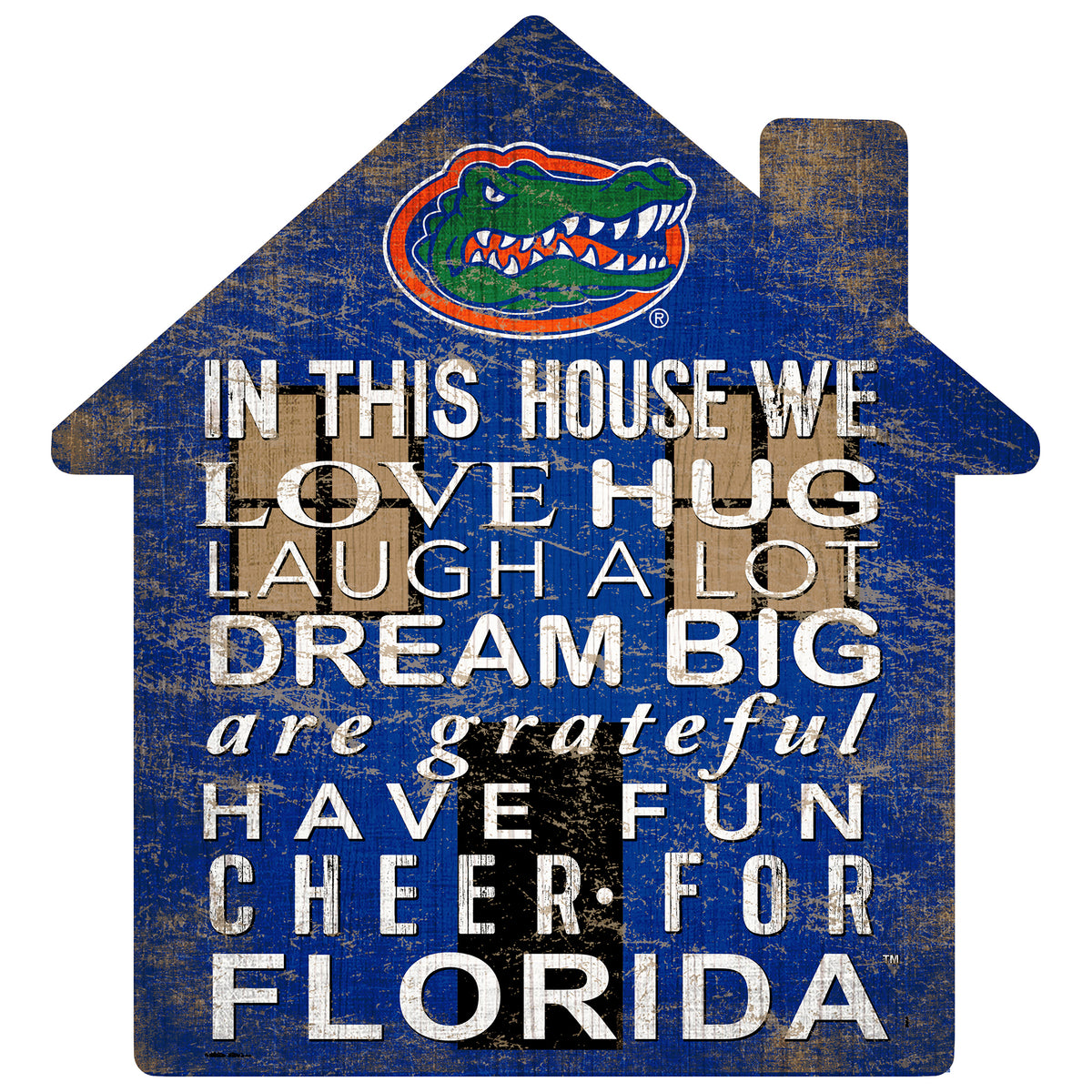 Florida Gators 12'' Team House Sign