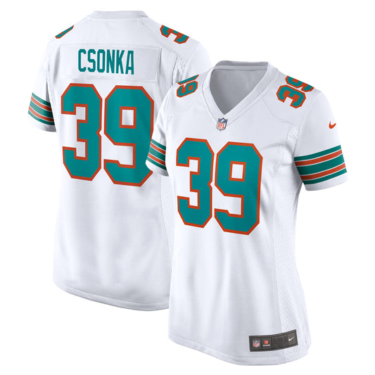 Men's Nike Larry Csonka White Miami Dolphins Retired Player Jersey