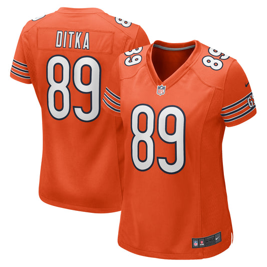 Women's Nike Mike Ditka Orange Chicago Bears Retired Player Jersey