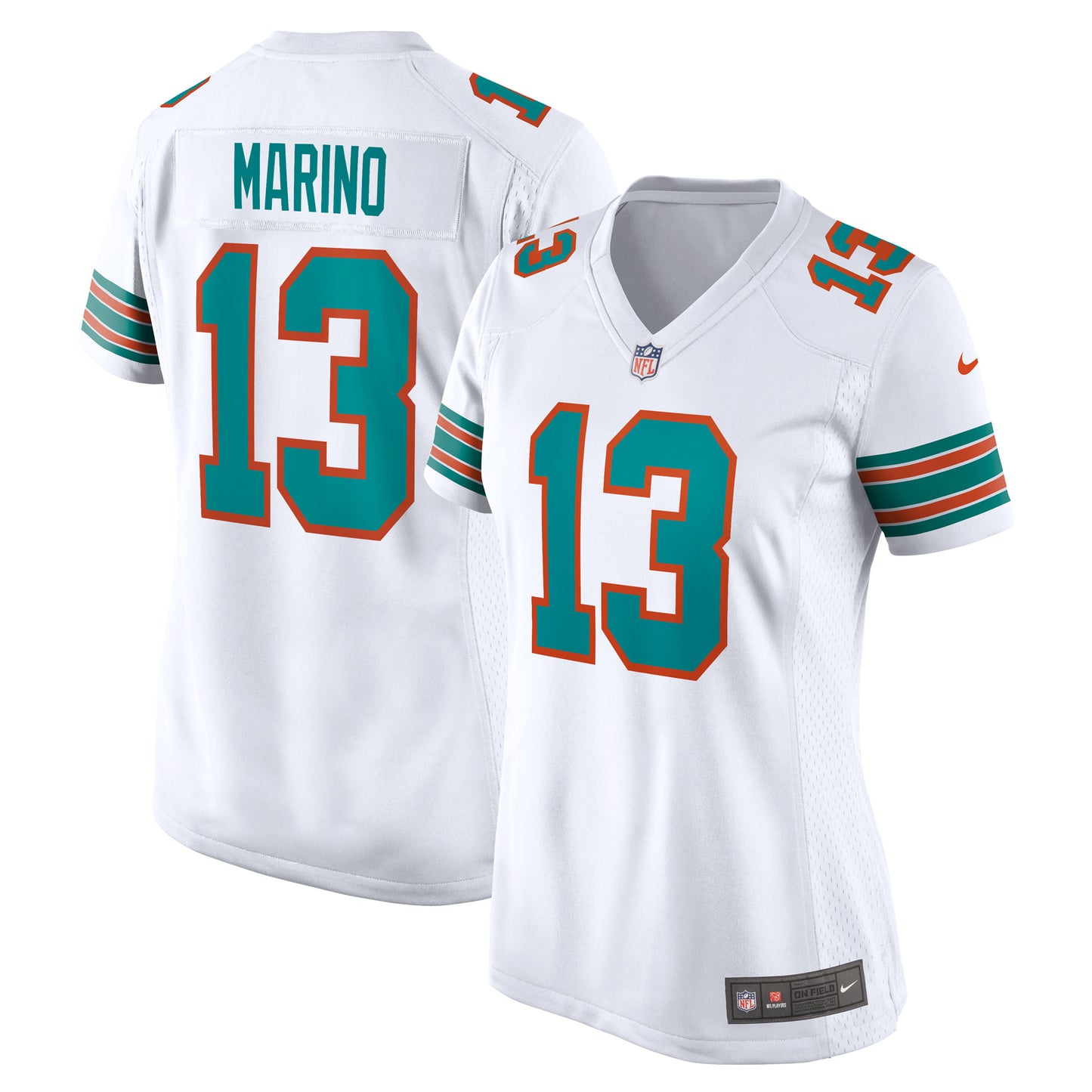 Women's Nike Dan Marino White Miami Dolphins Retired Player Jersey