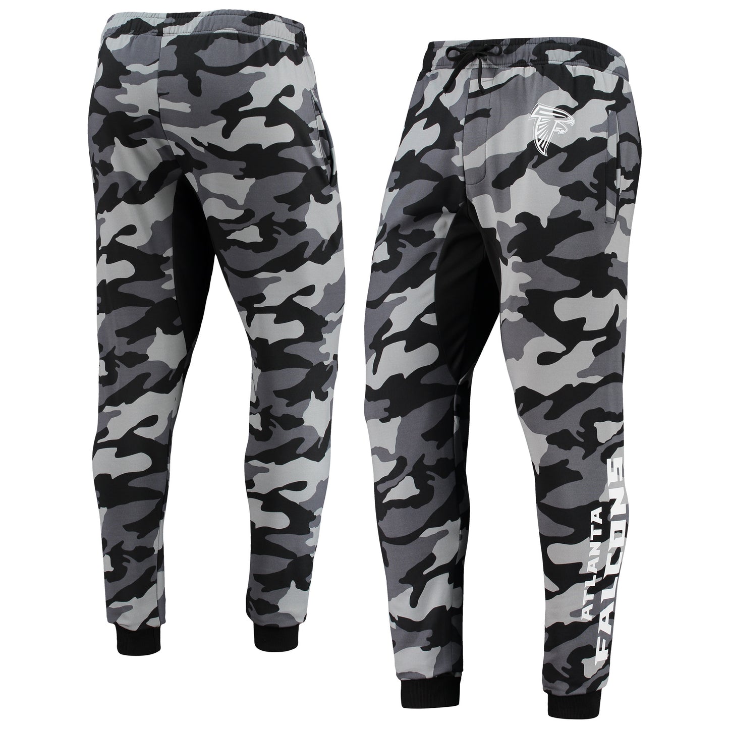 Men's FOCO Black Atlanta Falcons Camo Jogger Pants