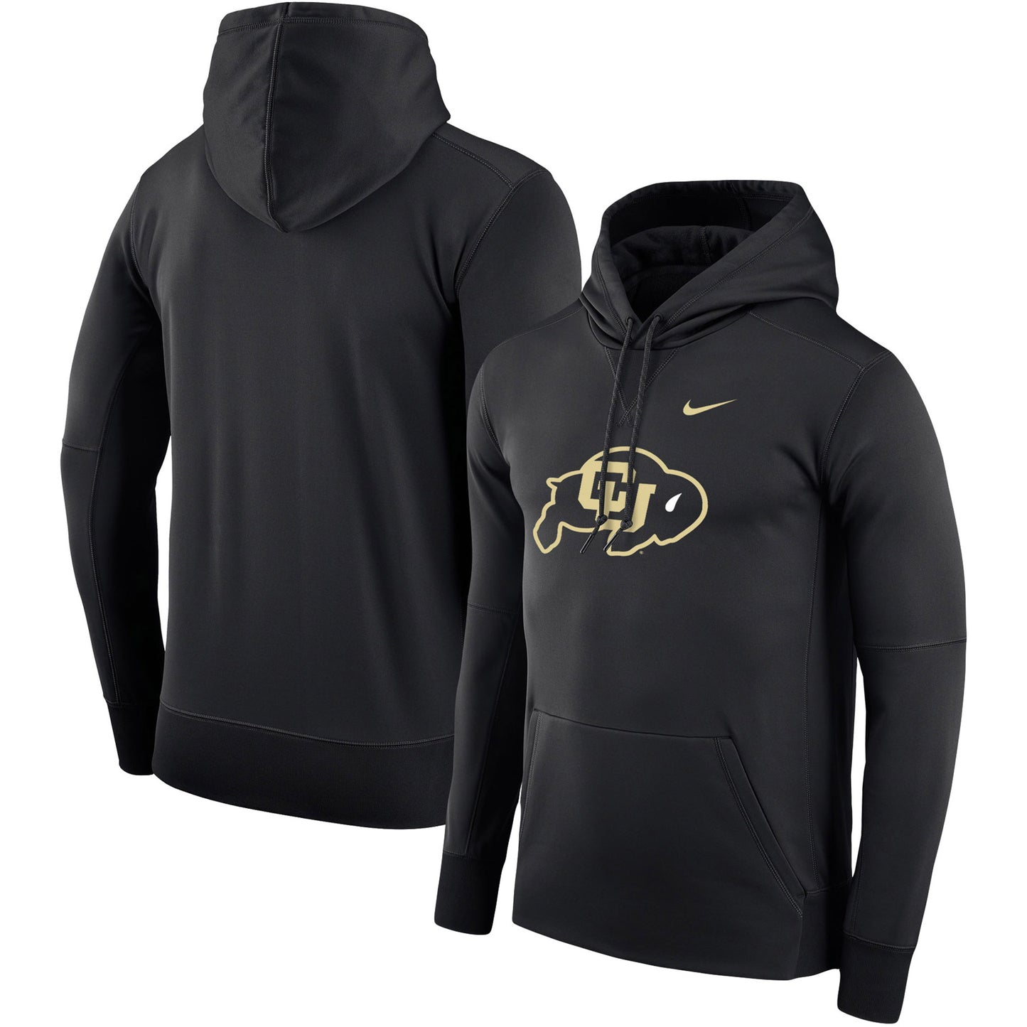 Men's Nike Black Colorado Buffaloes Performance Pullover Hoodie