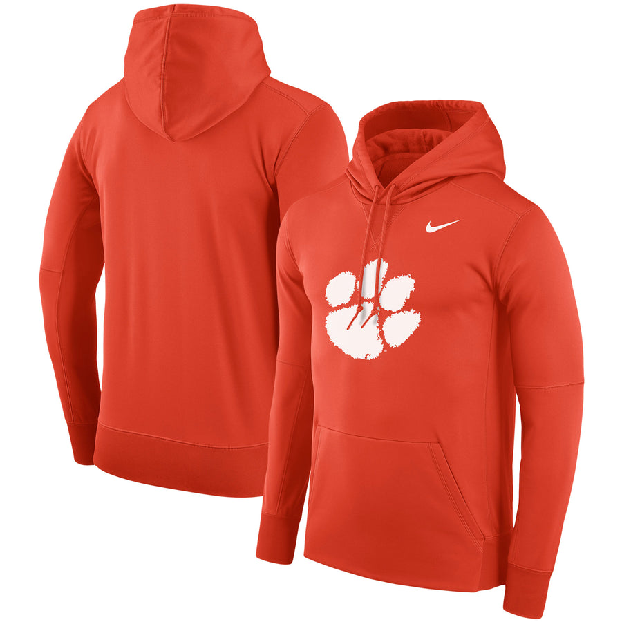 Men's Nike Orange Clemson Tigers Performance Pullover Hoodie