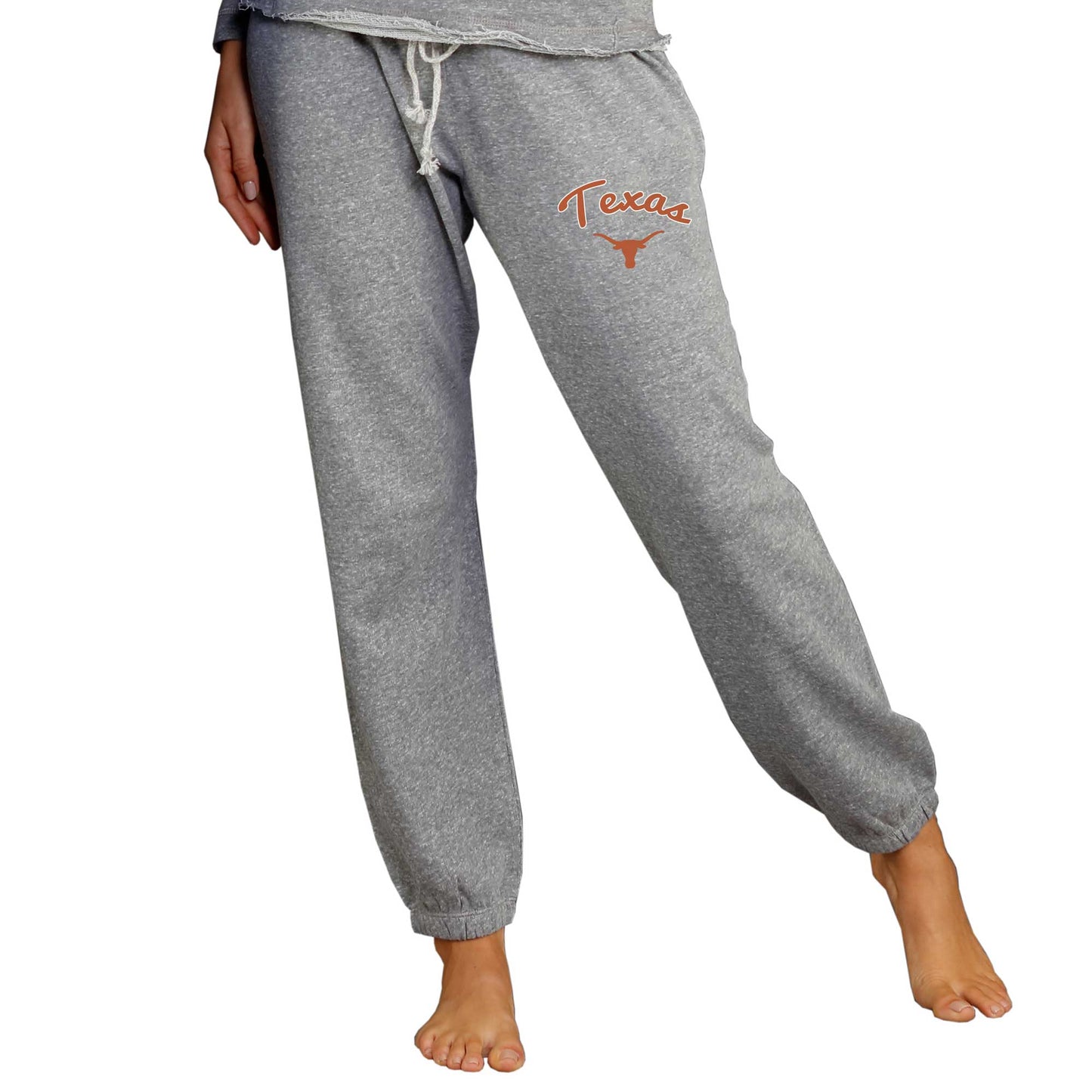 Women's Concepts Sport Gray Texas Longhorns Mainstream Knit Jogger Pants