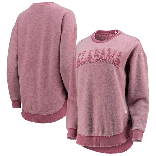 Women's Pressbox Crimson Alabama Crimson Tide Ponchoville Pullover Sweatshirt