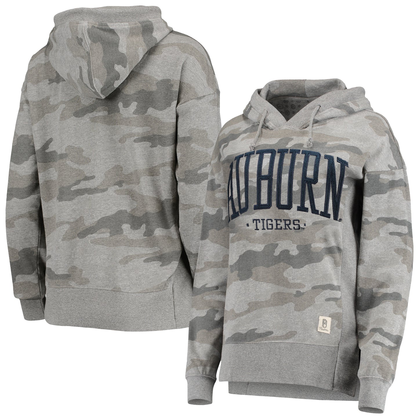 Women's Pressbox Camo Auburn Tigers Lorenzo Pullover Hoodie