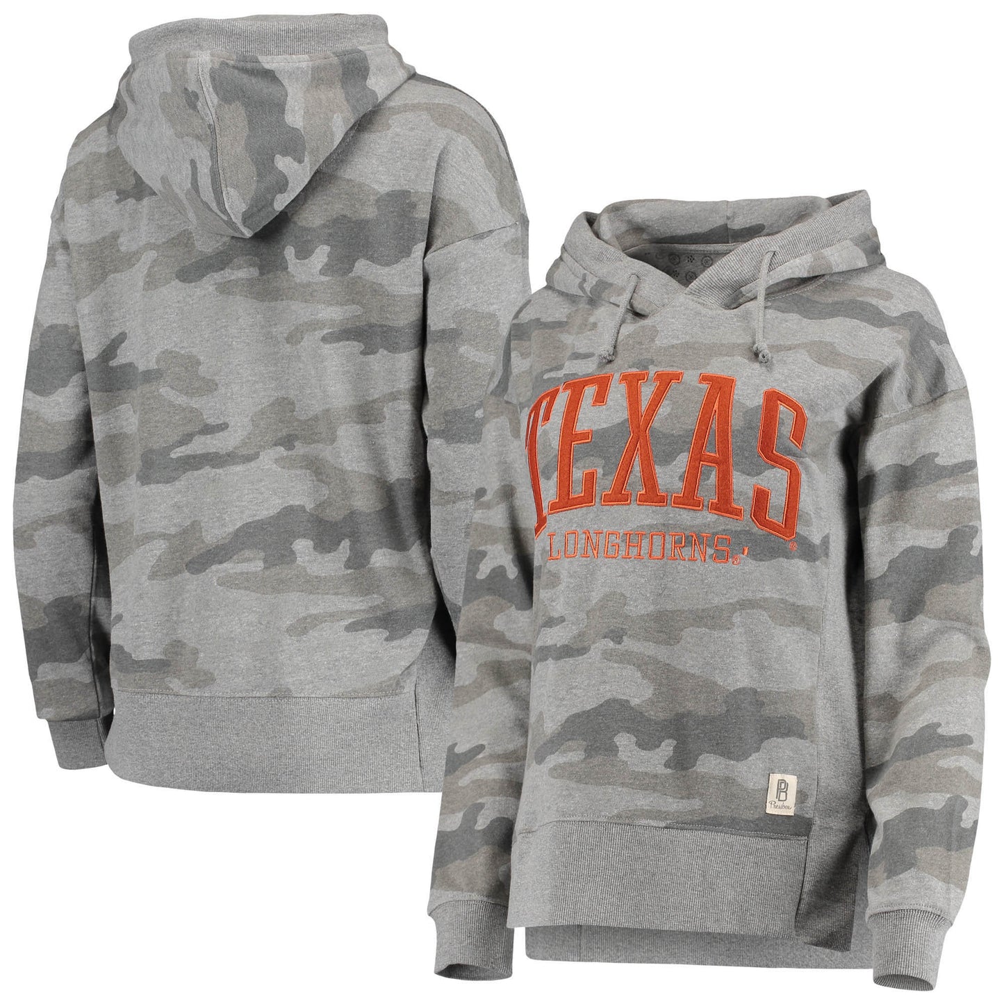 Women's Pressbox Camo Texas Longhorns Lorenzo Pullover Hoodie