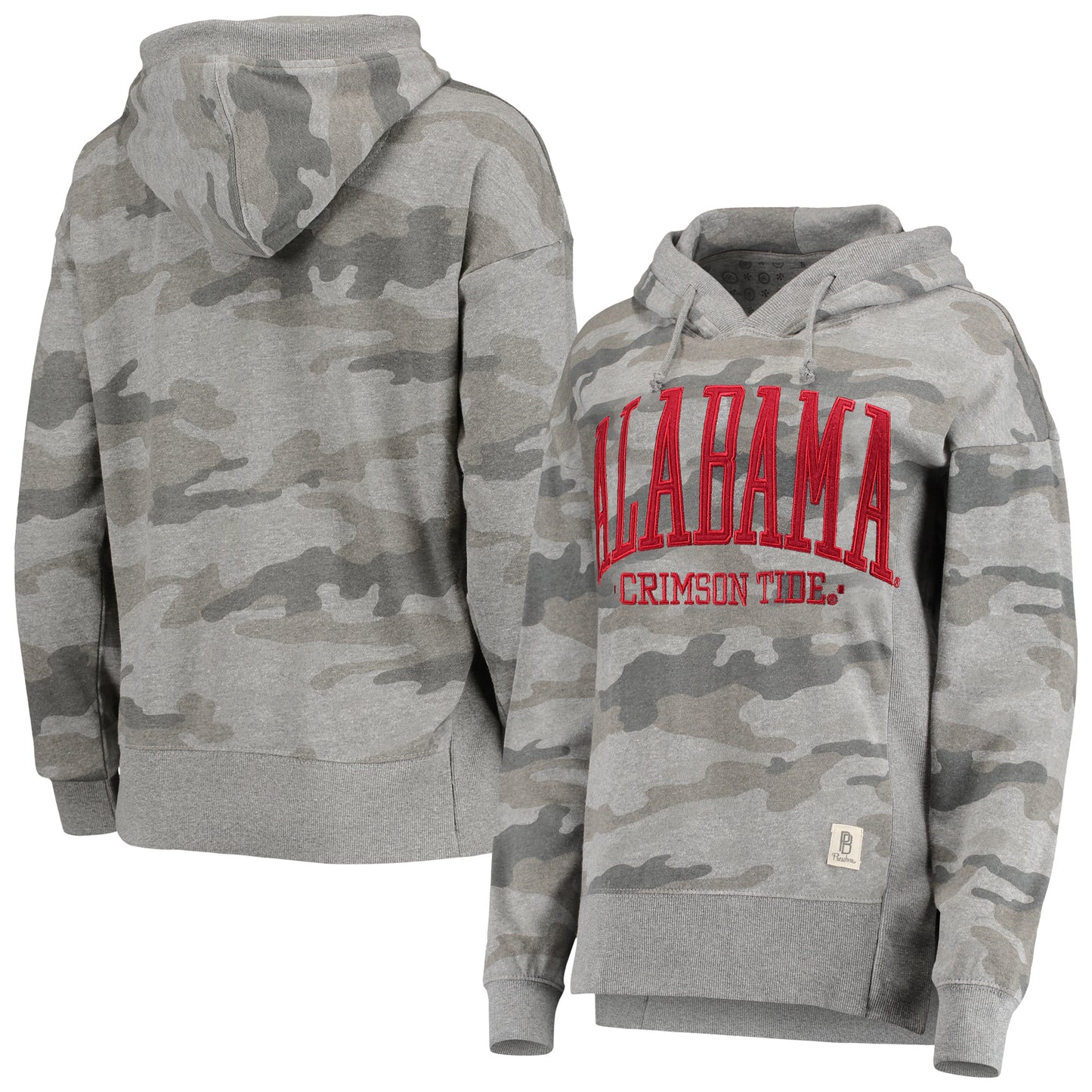 Women's Pressbox Camo Alabama Crimson Tide Lorenzo Pullover Hoodie