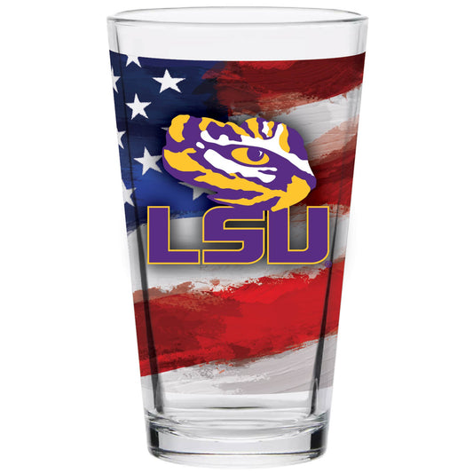 LSU Tigers 16oz. Americana Pint Glass