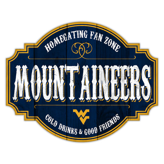 West Virginia Mountaineers 24'' Homegating Tavern Sign