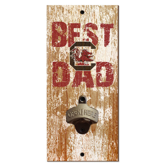 South Carolina Gamecocks 5'' x 12'' Best Dad Bottle Opener