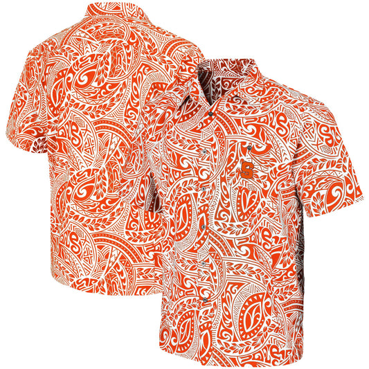 Men's Colosseum Orange Syracuse Orange Make Like a Tree Camp Button-Up Shirt