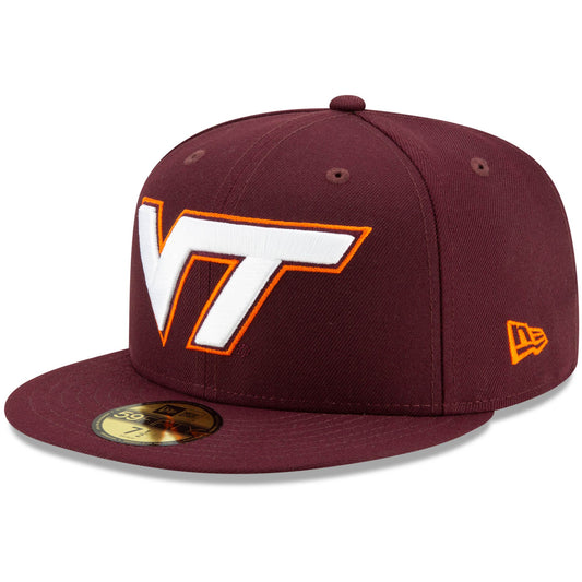 Men's New Era Maroon Virginia Tech Hokies Basic 59FIFTY Team Fitted Hat