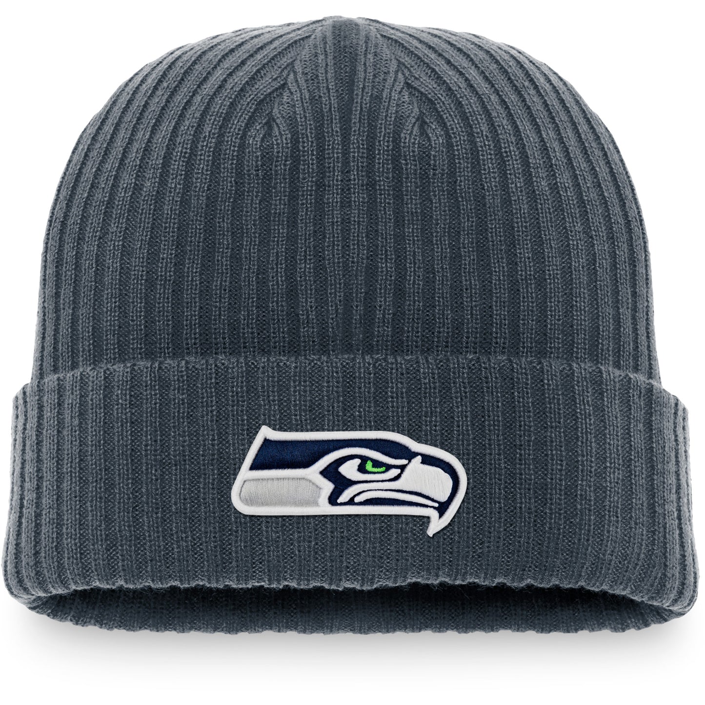 Men's Fanatics Charcoal Seattle Seahawks Dark Shadow Cuffed Knit Hat