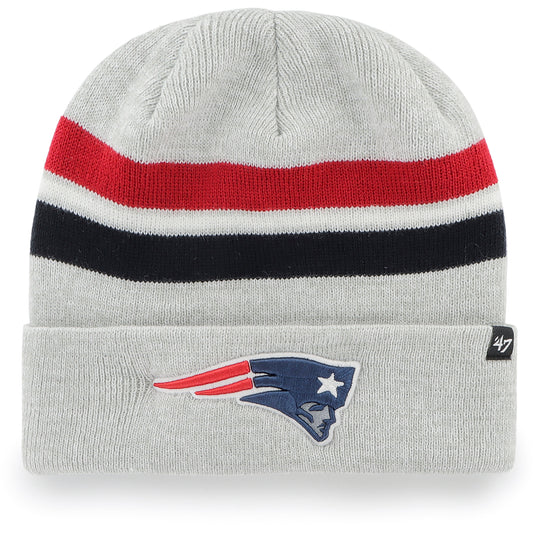 Men's '47 Gray New England Patriots Monhegan Cuffed Knit Hat