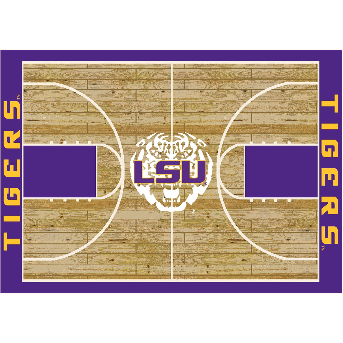 Imperial LSU Tigers 3'10" x 5'4" Courtside Rug