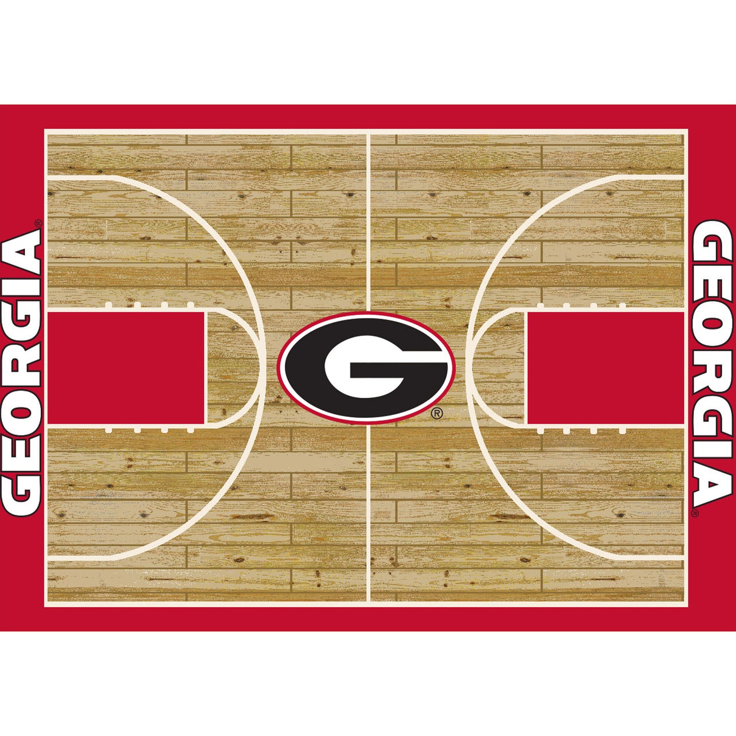 Imperial Georgia Bulldogs 3'10" x 5'4" Courtside Rug