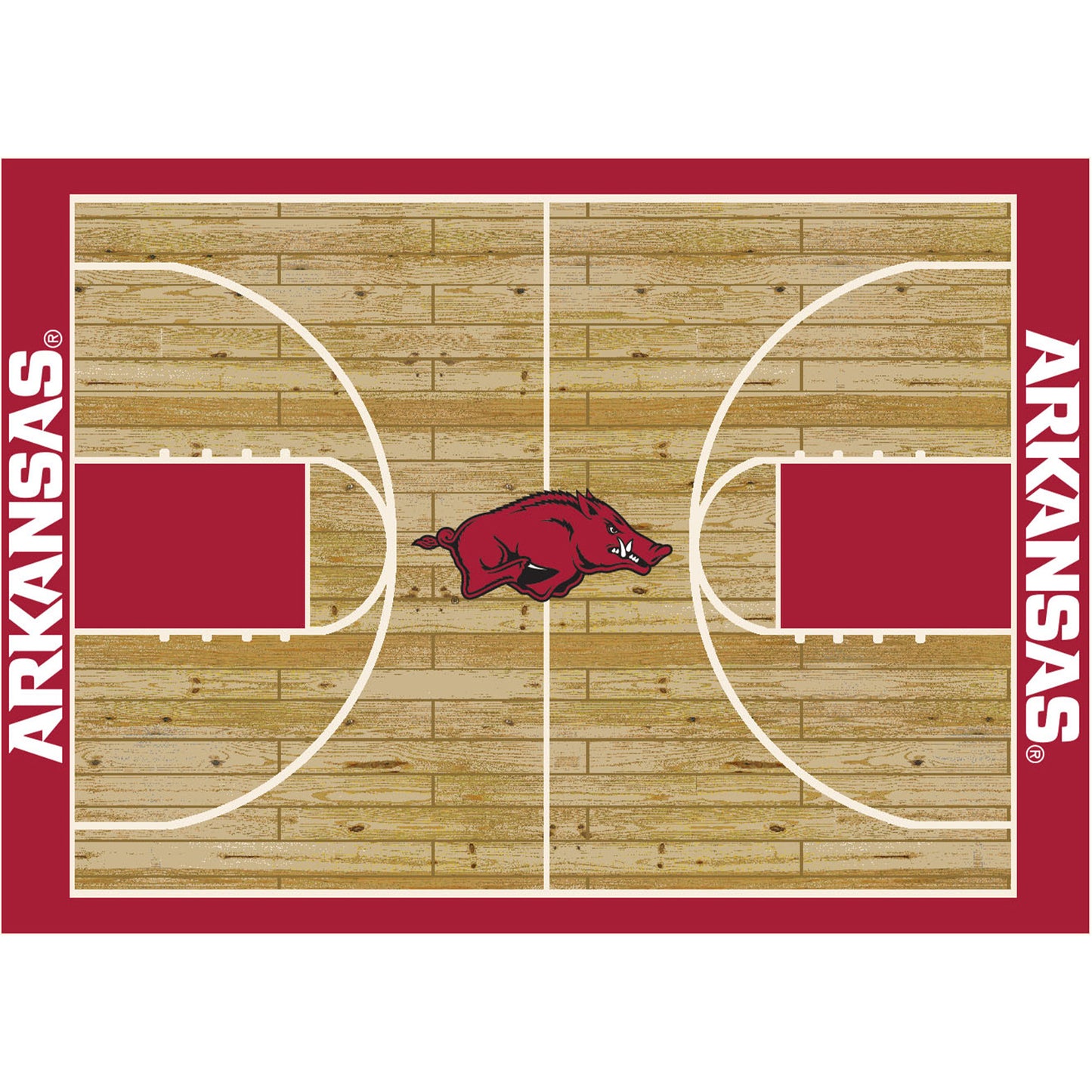 Imperial Arkansas Razorbacks 3'10" x 5'4" Courtside Rug