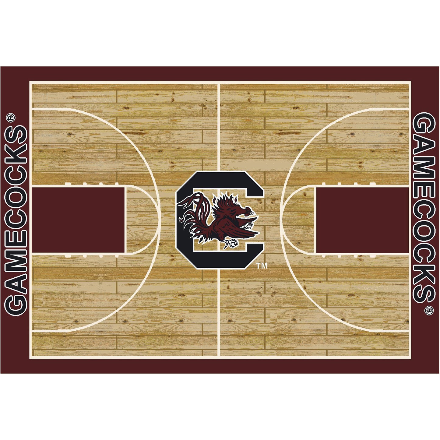 Imperial South Carolina Gamecocks 3'10" x 5'4" Courtside Rug