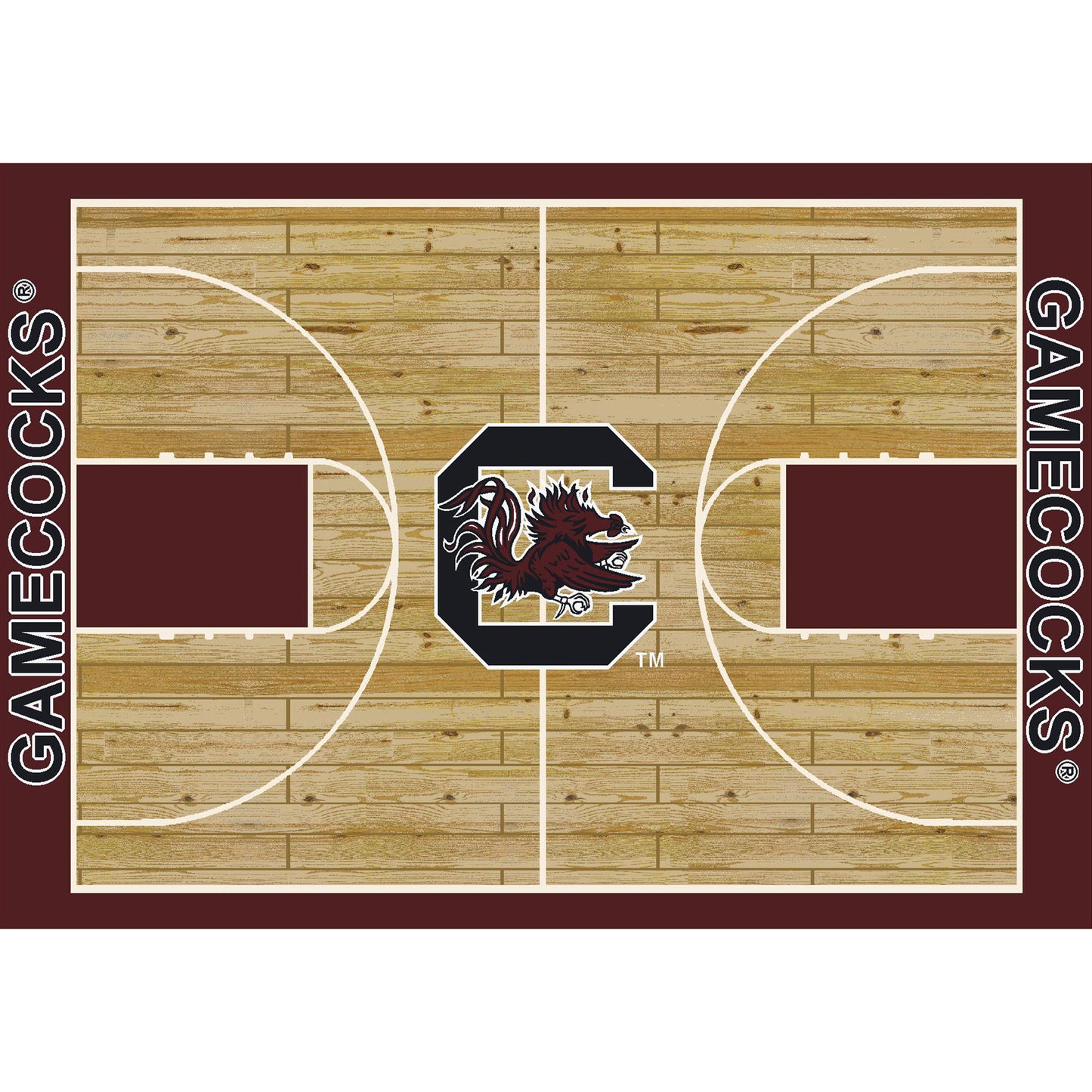 Imperial South Carolina Gamecocks 7'8" x 10'9" Courtside Rug