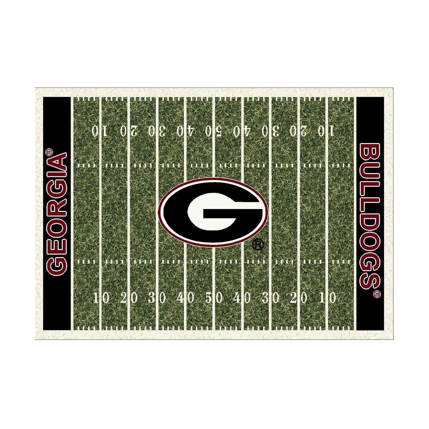 Imperial Georgia Bulldogs 7'8'' x 10'9'' Home Field Rug