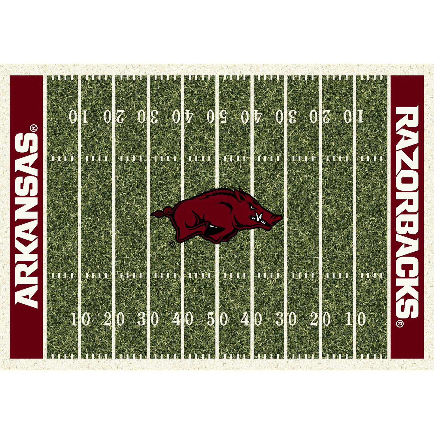 Imperial Arkansas Razorbacks 7'8'' x 10'9'' Home Field Rug