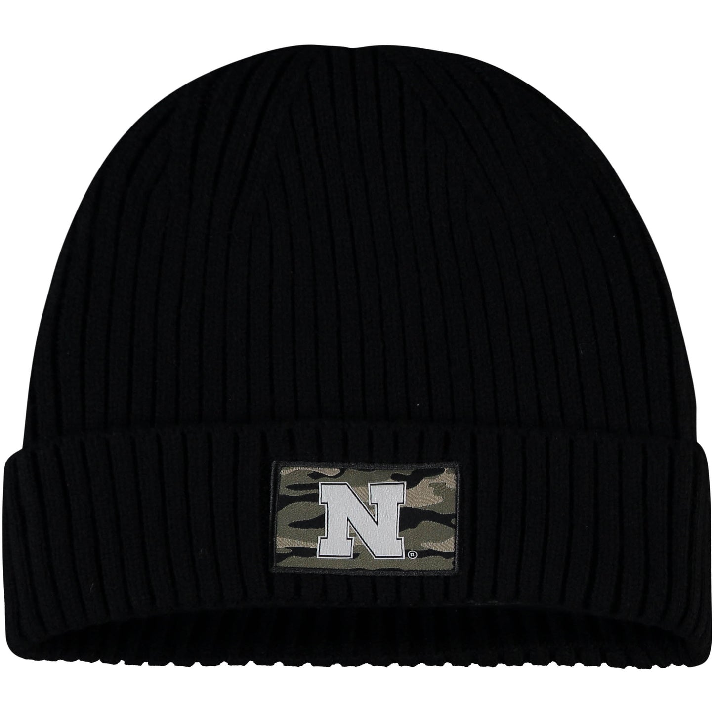 Men's adidas Black Nebraska Huskers Military Appreciation Cuffed Knit Hat