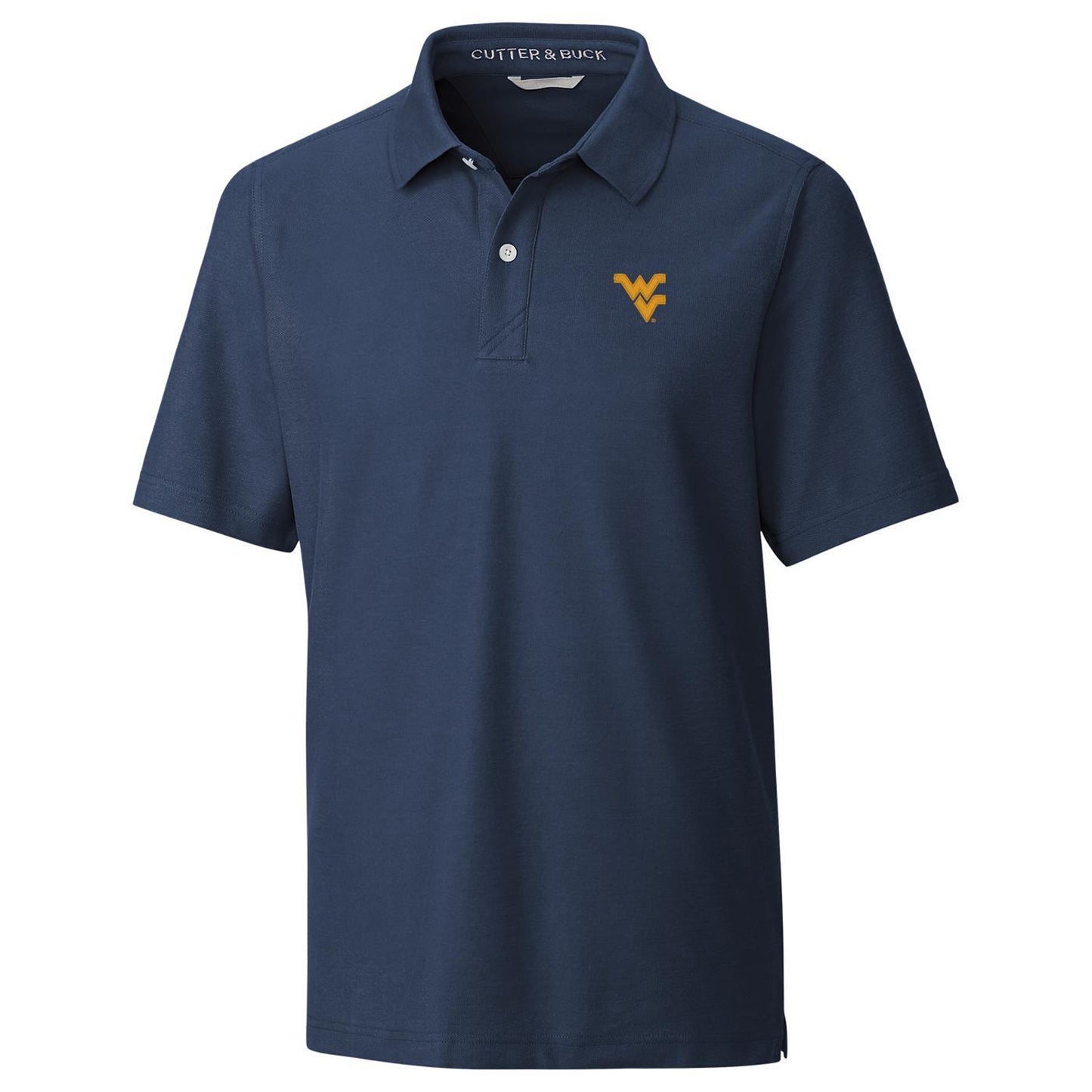 Men's Cutter & Buck Navy West Virginia Mountaineers Breakthrough Polo