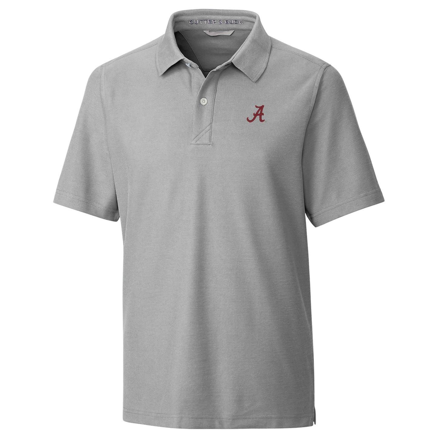 Men's Cutter & Buck Gray Alabama Crimson Tide Breakthrough Polo