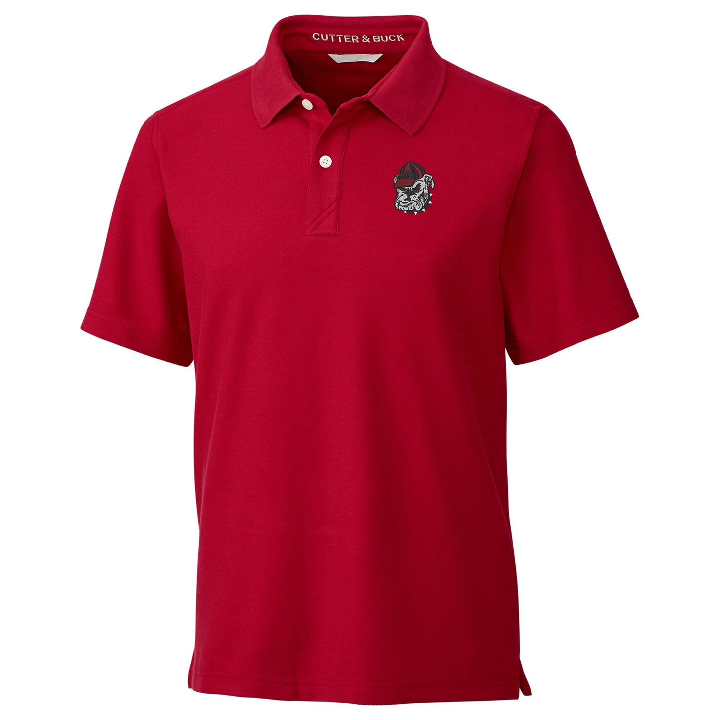 Men's Cutter & Buck Red Georgia Bulldogs Breakthrough Polo