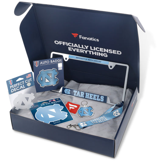 North Carolina Tar Heels Fanatics Pack Automotive-Themed Gift Box - $55+ Value