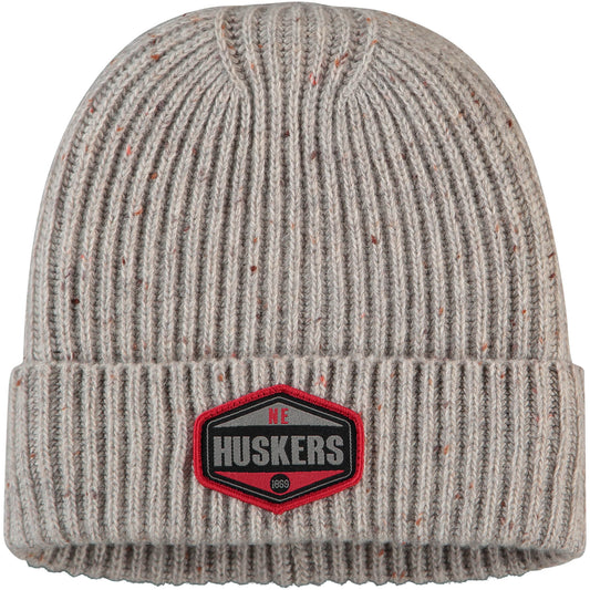Men's Top of the World Gray Nebraska Huskers Alp Cuffed Knit Hat